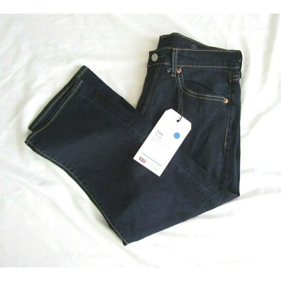 New W/ Tag Women's Levis 505 Regular Cropped Stretch Cool Jean Size 30 - Picture 1 of 11